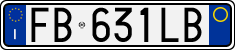 License plate of Italy, Cars (1994 year series)