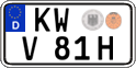 German license plate, Plates for oldtimers (type 