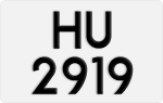 License plate of Hong Kong, AB 1234