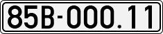 License plate of Vietnam, Cars