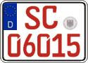 German license plate, Red license plates