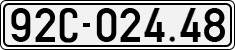 License plate of Vietnam, Cars