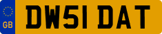License plate of the United Kingdom, 2001 year system