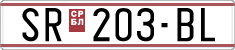 License plate of North Macedonia, Regular plates (1993)