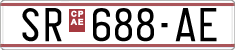 License plate of North Macedonia, Regular plates (1993)