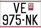 License plate of North Macedonia, Regular plates (1993)