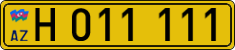 License plate of Azerbaijan, Foreign citizens and enterprises
