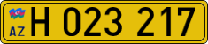 License plate of Azerbaijan, Foreign citizens and enterprises