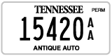 Tennessee, Antique (AA 12345)