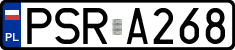 License plates of Poland, Regular car plates