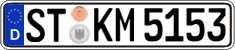 German license plate, Regular plates