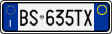 License plate of Italy, Cars (1994 year series)