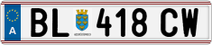 License plate of Austria, Regular plates