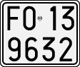 License plate of Italy, Motorcycles (1927 year series)