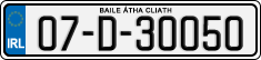 License plate of Ireland, Regular plates