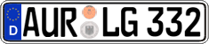 German license plate, Regular plates