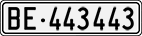 License plate of Switzerland, Cars