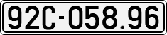 License plate of Vietnam, Cars