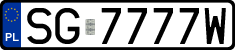 License plates of Poland, Regular car plates