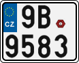 License plate of the Czech Republic, Motorcycles (2001)