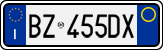 License plate of Italy, Cars (1994 year series)