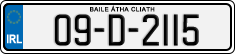 License plate of Ireland, Regular plates