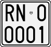 License plate of Italy, Motorcycles (1927 year series)