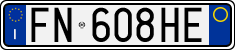 License plate of Italy, Cars (1994 year series)
