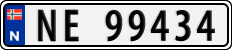 License plate of Norway, Cars