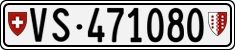 License plate of Switzerland, Cars