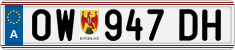License plate of Austria, Regular plates