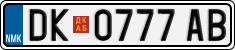 License plate of North Macedonia, Regular plates (2012)