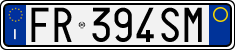 License plate of Italy, Cars (1994 year series)