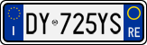 License plate of Italy, Cars (1994 year series)