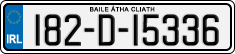 License plate of Ireland, Regular plates