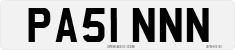 License plate of the United Kingdom, 2001 year system