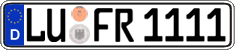 German license plate, Regular plates