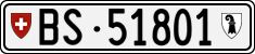 License plate of Switzerland, Cars