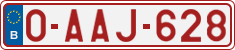 License plate of Belgium, Regular plates (2010)