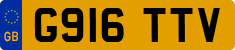 License plate of the United Kingdom, 1983 year system