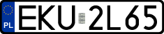 License plates of Poland, Regular car plates
