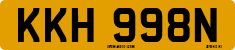 License plate of the United Kingdom, 1963 year system