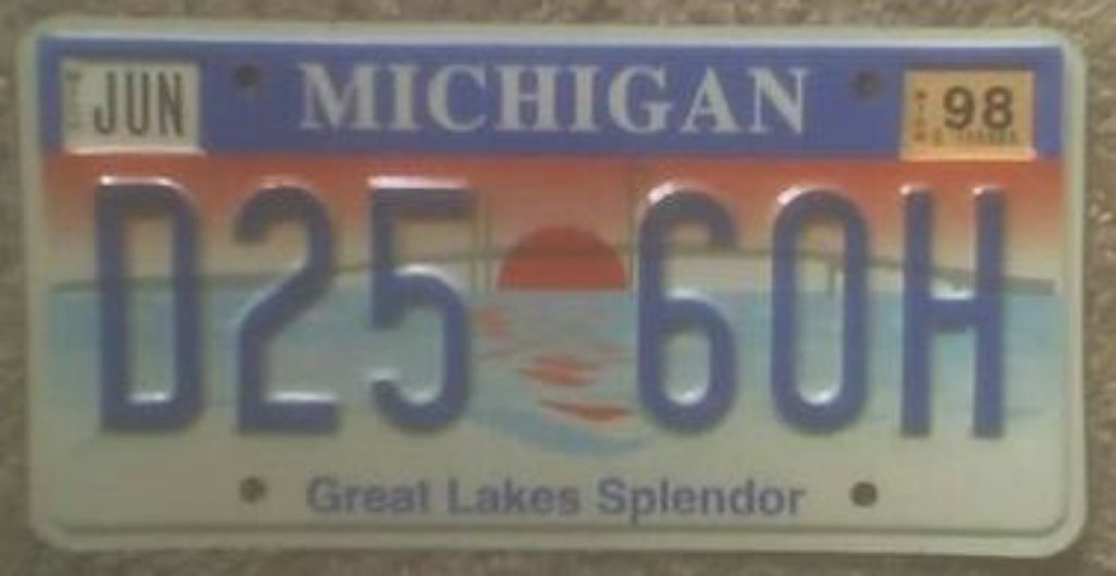 D25 60H, License plate without vehicle 