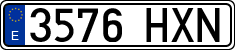 License plates of Spain, Ordinary (2000)