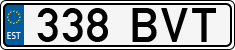 License plate of Estonia, Regular car plates