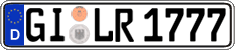 German license plate, Regular plates