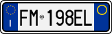 License plate of Italy, Cars (1994 year series)