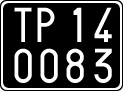 License plate of Italy, Cars (1927 year series)