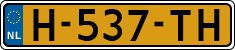 License plate of the Netherlands, Cars