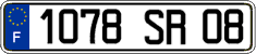 French license plate, FNI